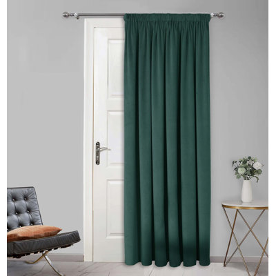 Ketlin Pencil Pleat Room Darkening Door Curtain