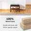 4 Pair Solid Wood Shoe Rack