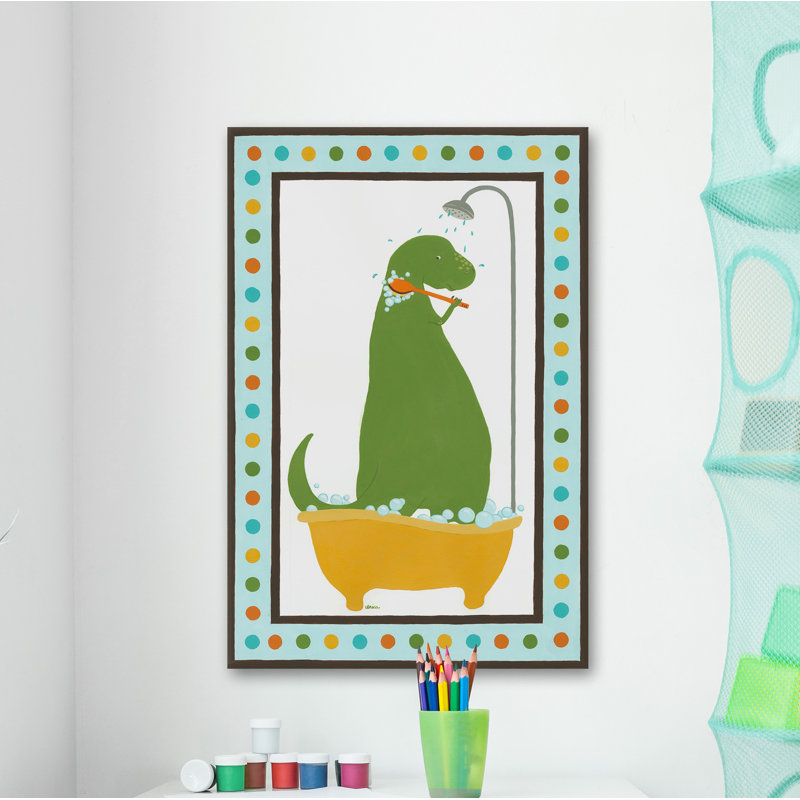 «Parente Rub-a-Dub Dino II», reproduction sur toile tendue, H 24 po x l 16 po x P 1,5 po