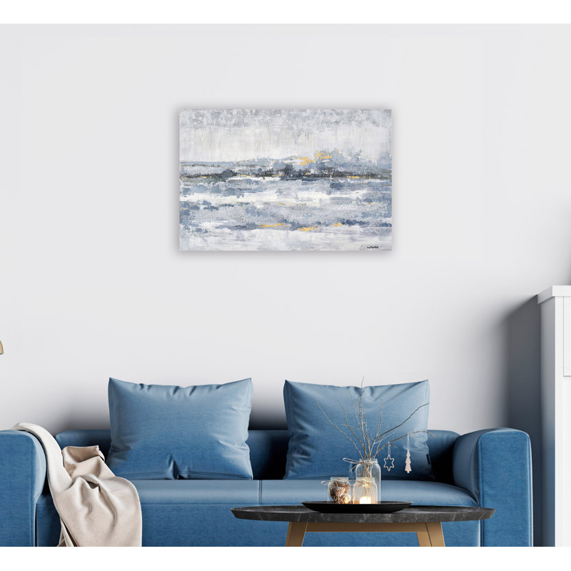 Peinture sur toile tendue, H 24 po x l 36 po x P 1,5 po