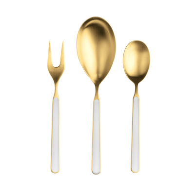 Cuillère de service en acier inoxydable Fantasia Ice Oro
