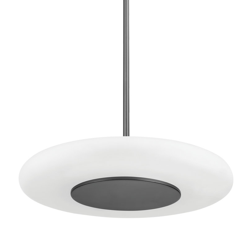 Blyford Pendant by PEMBROOKE & IVES, 7.75" H x 20.75" W x 20.75" D, Black Nickel