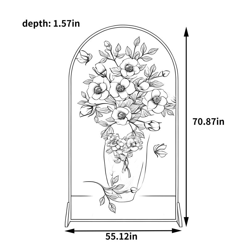 Del Mar, H 70,87 po x l 55,12 po x P 1,57 po