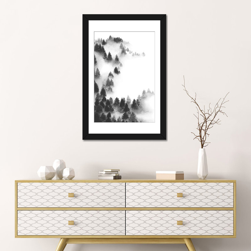 « abondance », impression sur toile, H 24 po x l 16 po x P 1 po, Papier d'art encadré noir, Blanc