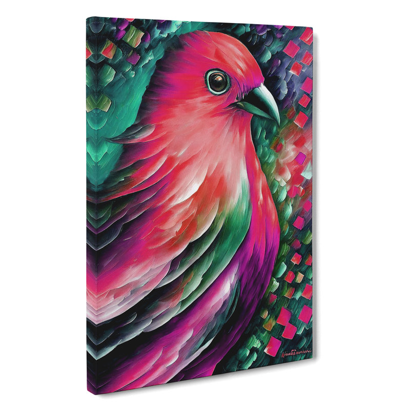 Beauty Of A Bird No.2 - No Frame Print on Canvas, 50cm H x 35cm W x 3cm D
