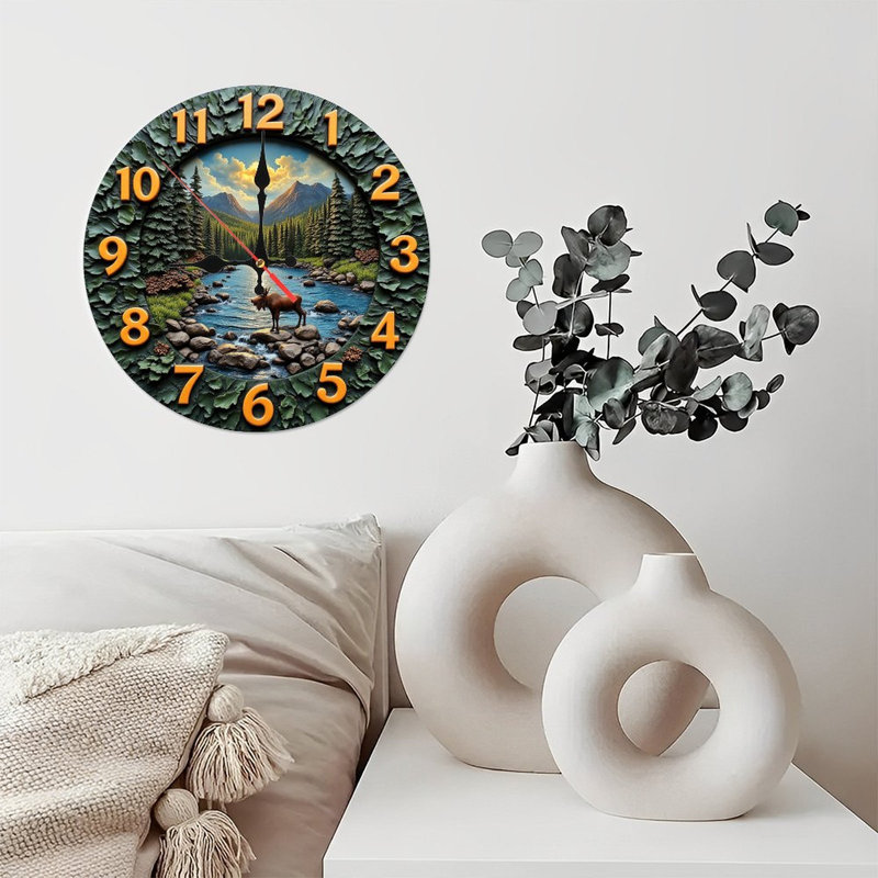 Horloge colorée à DEL