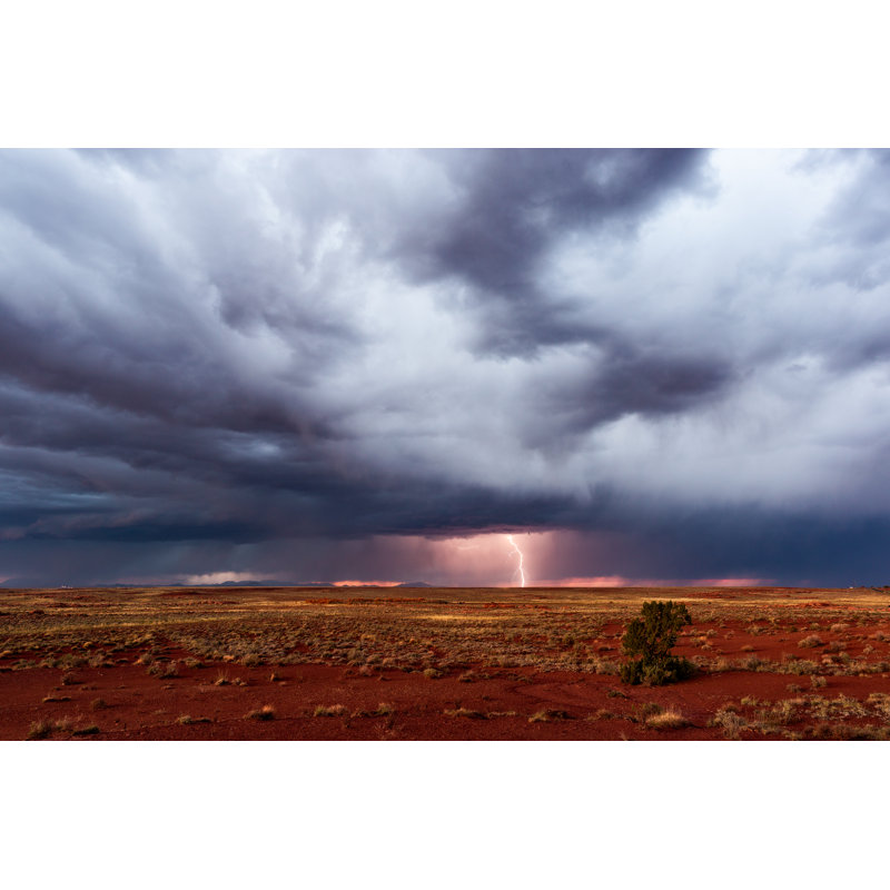 Eastview Dramatic Clouds And Lightning - Wrapped Canvas Print, 30cm H x 46cm W x 3.8cm D
