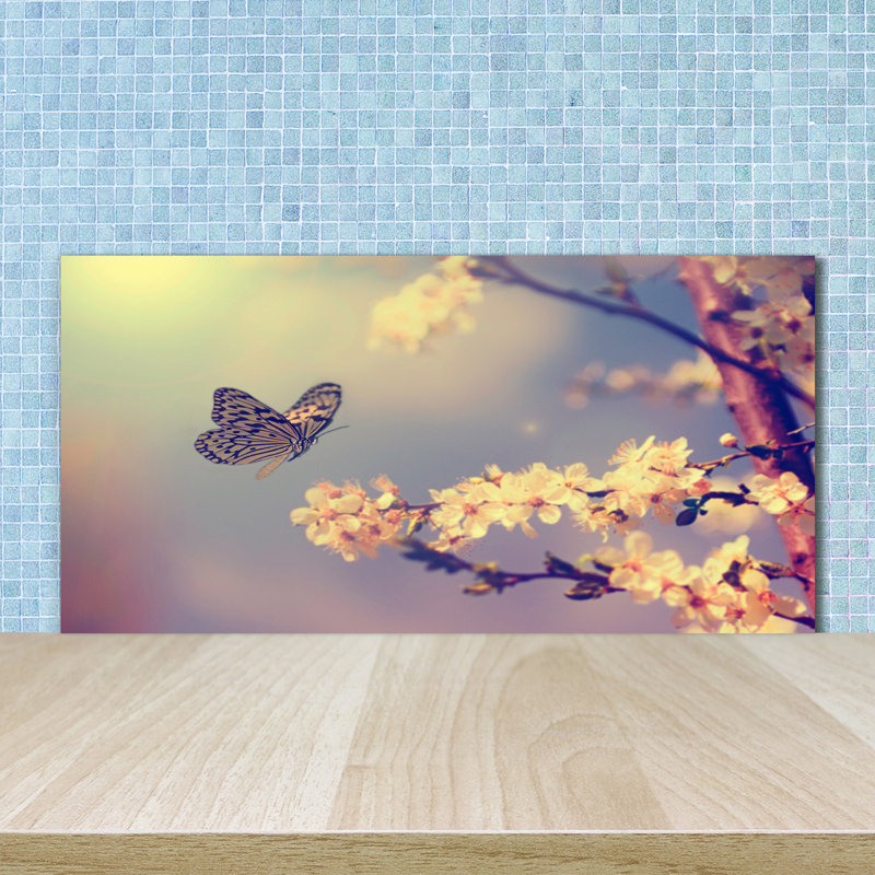 50cm W x 100cm L Glass Peel and Stick Panel