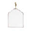 Ensemble de 6 étiquettes à suspendre en fer à finition joyeuses fêtes - H 7,5 po x 9,3 po - blanc / noir