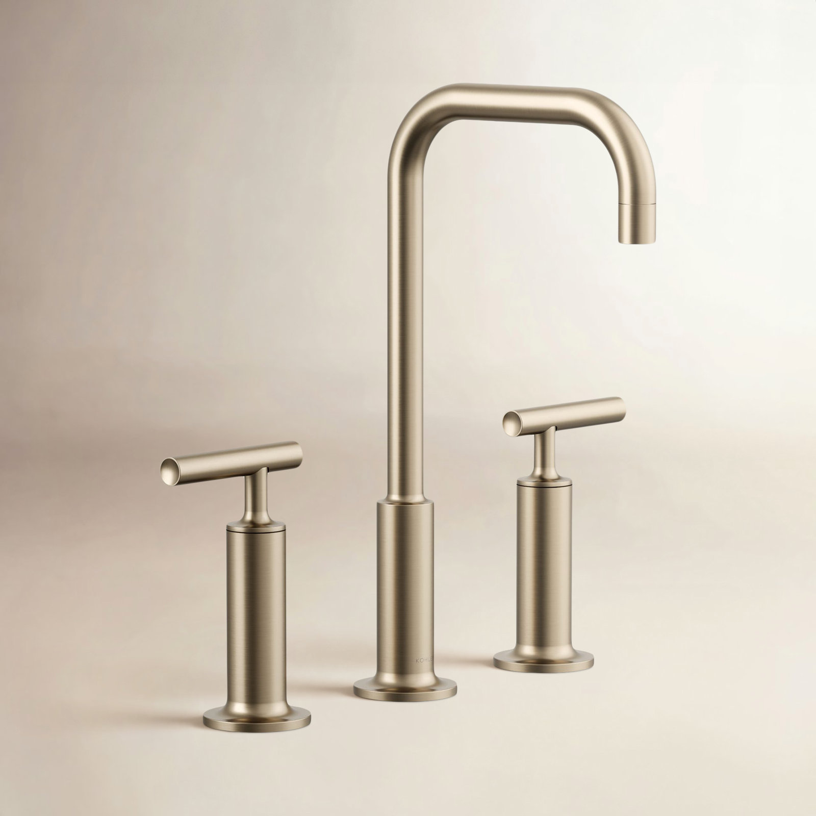 Purist Widespread Bathroom Faucet, Vibrant Brushed Bronze