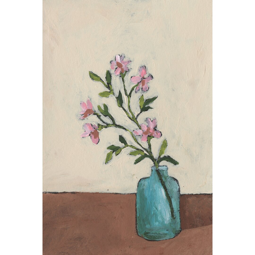 Leinwandbild Blossom in Blue Vase II von Regina Moore