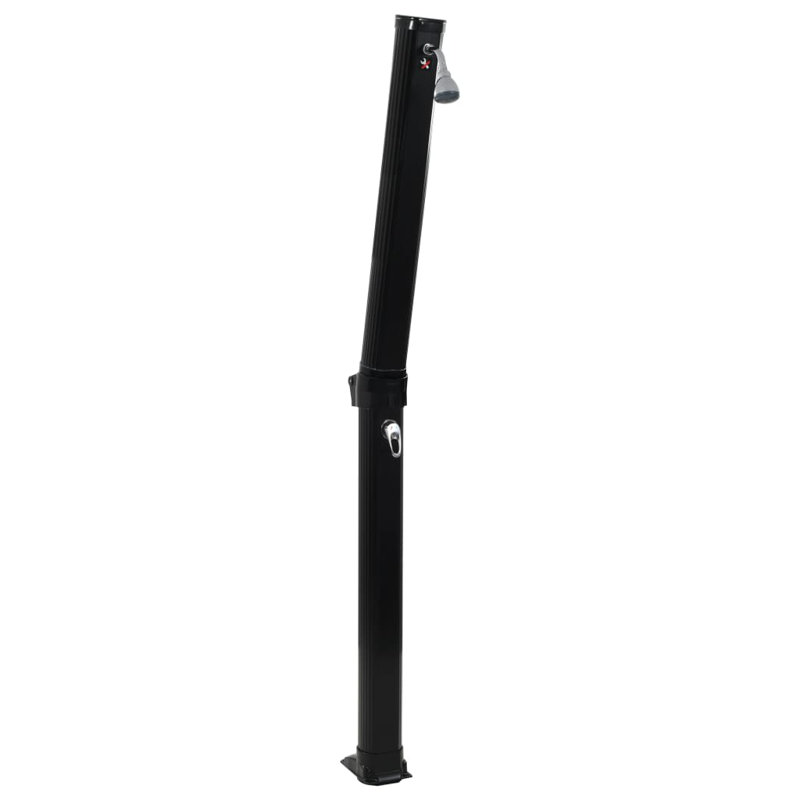 214cm H Solar Powered Temperature Controlled Plastic Freestanding Outdoor Shower and Footwash Spout