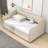 Twin Wood Upholstered daybed with Twin Trundle-337246201