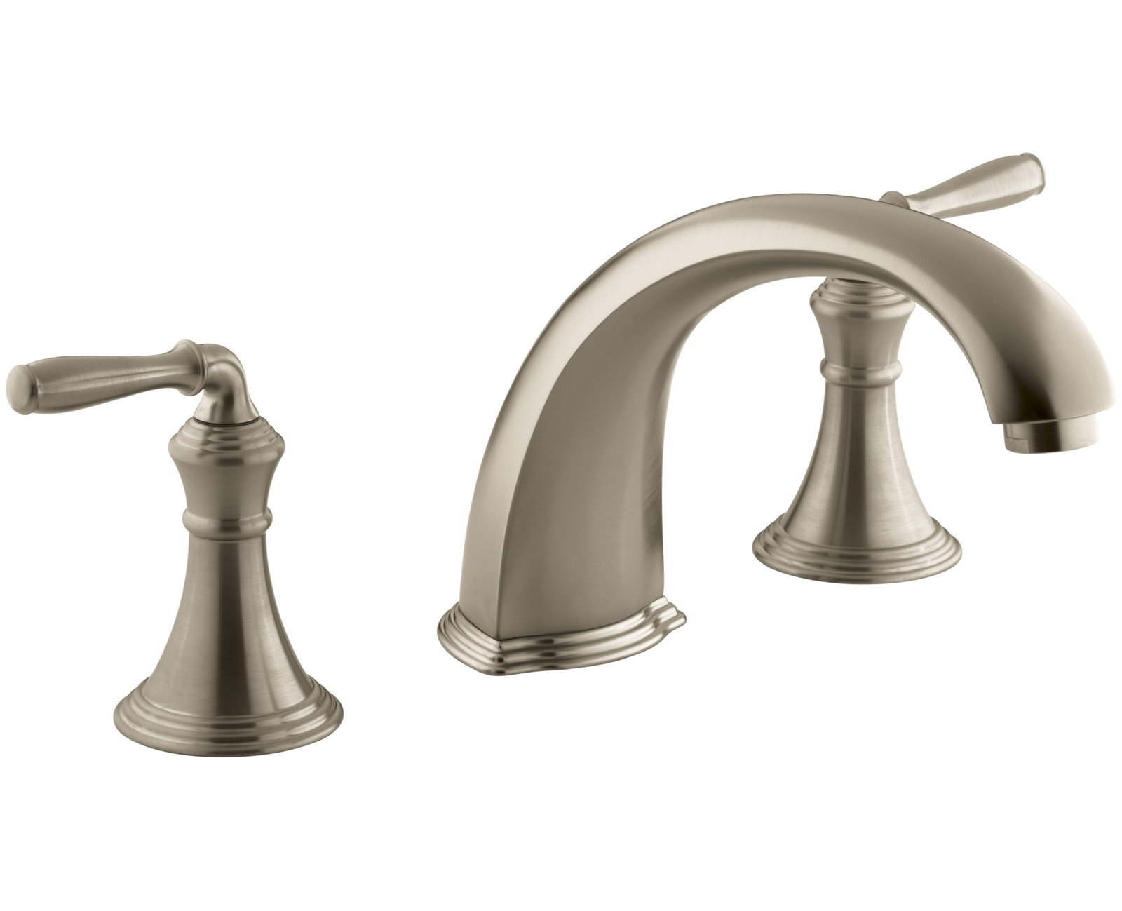 Devonshire Deck-Mounted Roman Tub Faucet Trim, Vibrant Brushed Bronze