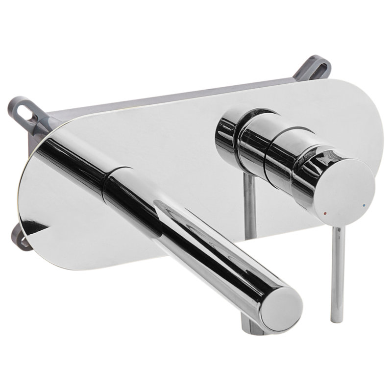Wall Mounted Basin Mixer Tap CLAVIJO, Silver