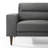 Loseff Pointer Fabric Upholstered Sofa, Gray