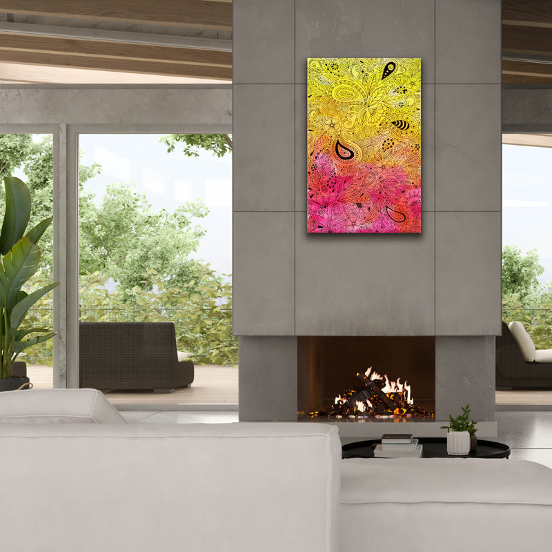 «Sketchbook 3 Watercolor 1» par Hello Angel, art mural sur toile, H 40 po x l 26 po x P 1,5 po