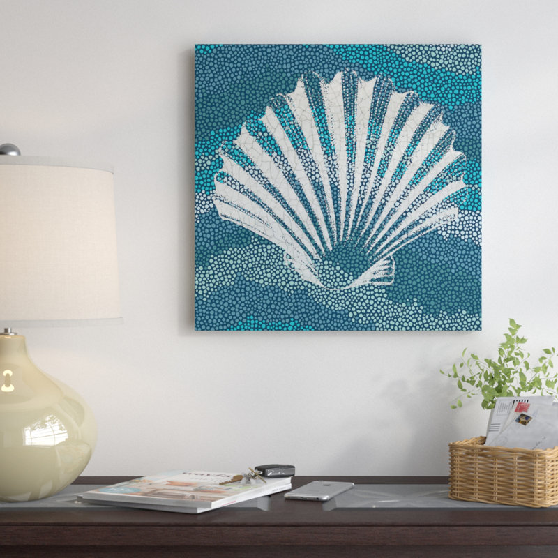 «Sea Glass I», impression sur toile tendue, H 12 po x l 12 po x P 1,5 po, Toile tendue, Blanc