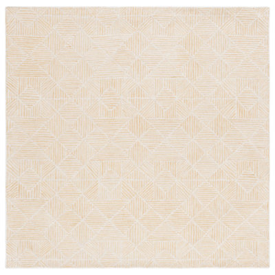 Hoopeston Hand Tufted 0.8 Wool 0.2 Cotton Geometric Rug