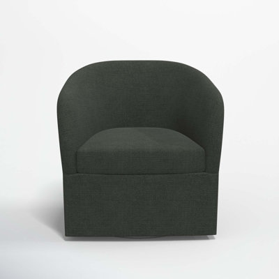 Lesia Upholstered Swivel Barrel Chair