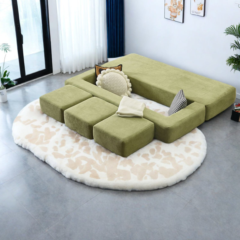 Canapés modulaires à compression, convertible moderne en mousse 79 pouces pour petite maison