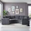 Canapé modulaire courbé modulaire en chenille 3 places avec sièges profonds et coussins et housses amovibles-1558813542