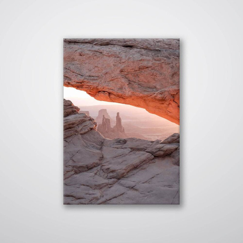 Moab Print - Desert Canyon Landscape Wall Art - Utah Red Rocks Canvas Poster - Scenic Arches National Park Inspired Artwork - Travel Nature Decor - Rustic Southwest Wall Hanging - Modern Home Decoration Art Print