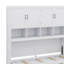 Lit simple escamotable avec placard, tiroirs et bureau