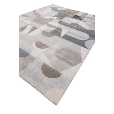 Contemporary One-of-a-Kind Rectangle 9'2" X 12' Hand Knotted Area Rug