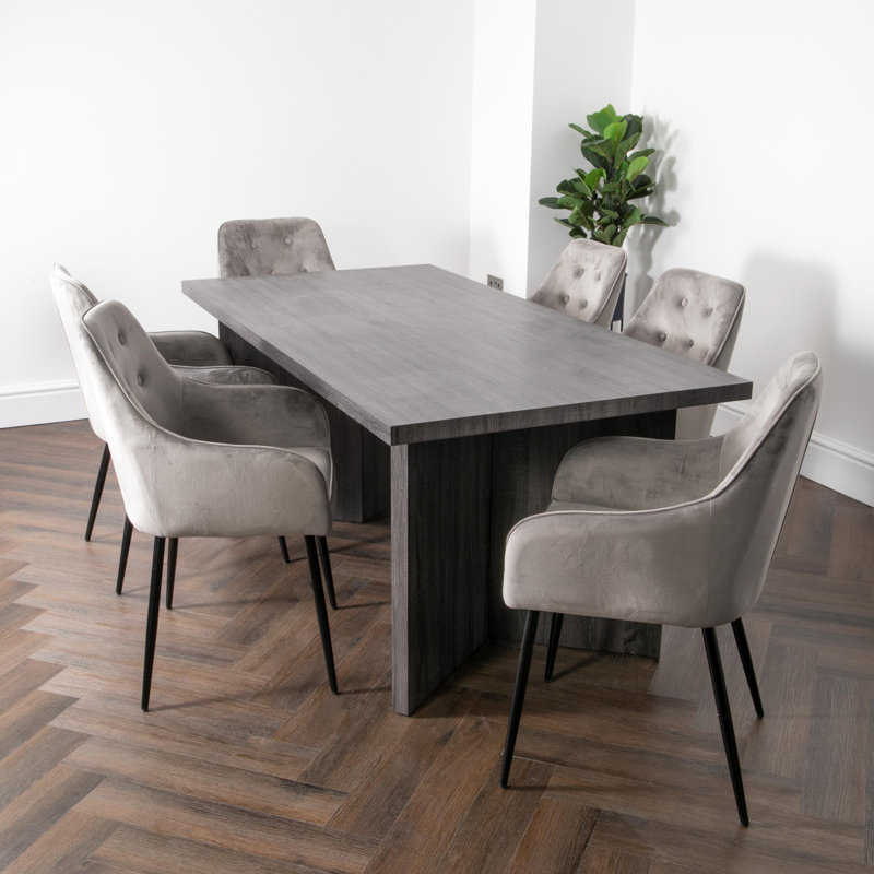Ascot Dining Set, Grey