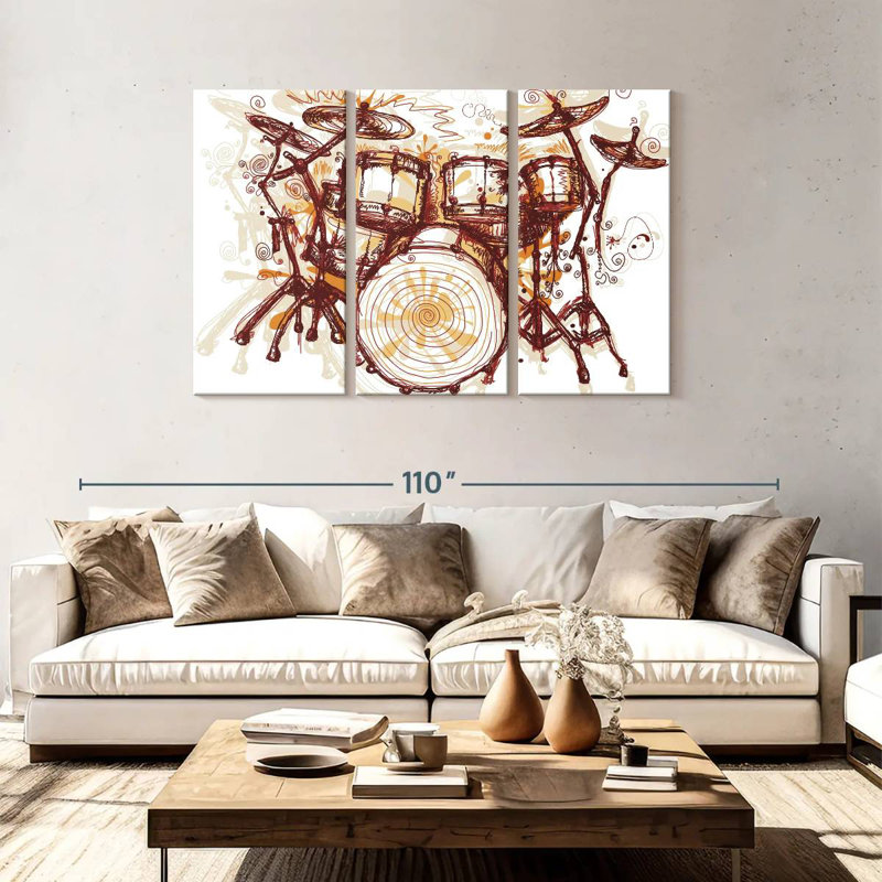 Abarca Splashing Drums, H 48 po x l 74 po