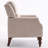 Mid Century Upholstered Accent Chair Wingback Armchair with Solid Wood Legs-372553068