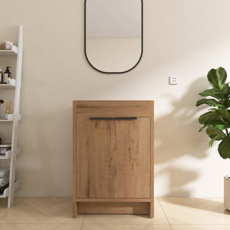 Meuble-lavabo autoportant simple de 24 po (61 cm) seulement, 24