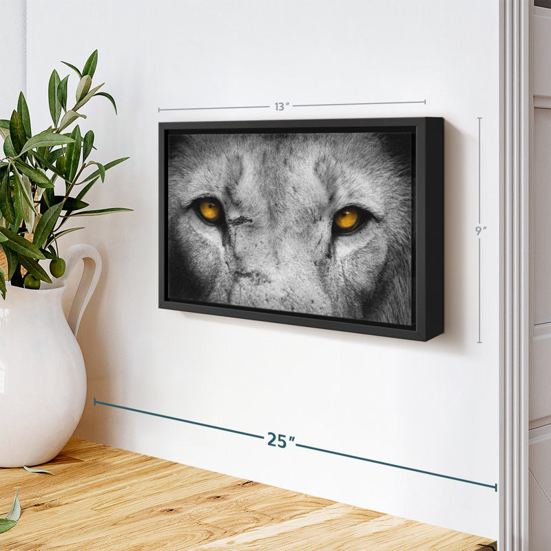 " Lion Eyes Pop ", 13" H x 9" W