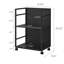 Yamazaki Home Two-Tier Hideaway Storage Cart, Steel, Wheels-101302449