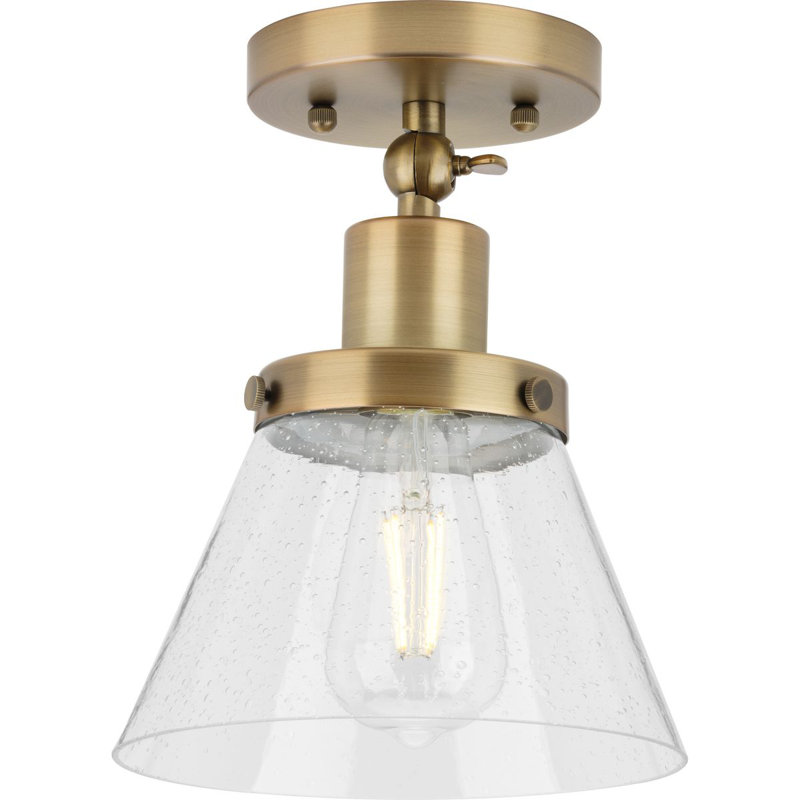 Semi Flush Mount, Brass 