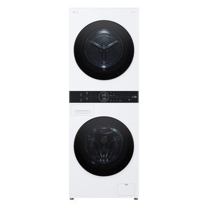 Compact Single Unit Lg Washtower With Center Control 2.4 Cu.ft. Front Load Washer And 4.2 Cu.ft. Electric Ventless Heatpump Dryer -  WKHC152HWA