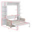 Grand lit escamotable avec canapé rembourré Annaleise-1085442487