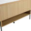 Meuble-lavabo 48 po avec lavabo simple en résine et armoire moderne à 3 portes en chêne - construction solide, assemblage facile, baignoire 48 po, lavabo, chêne, bois massif multicouche pour un élément attrayant contemporain