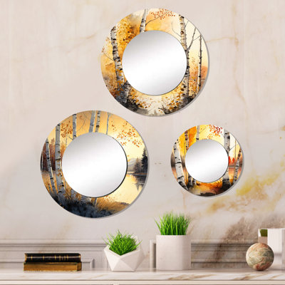 Erimentha Metal Round Mirror
