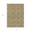 Tapis intérieur / extérieur lavable beige et brun clair 10 'x 14' Medallion
