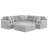 Zyyon 2-Piece Fabric L-Shaped Sectional