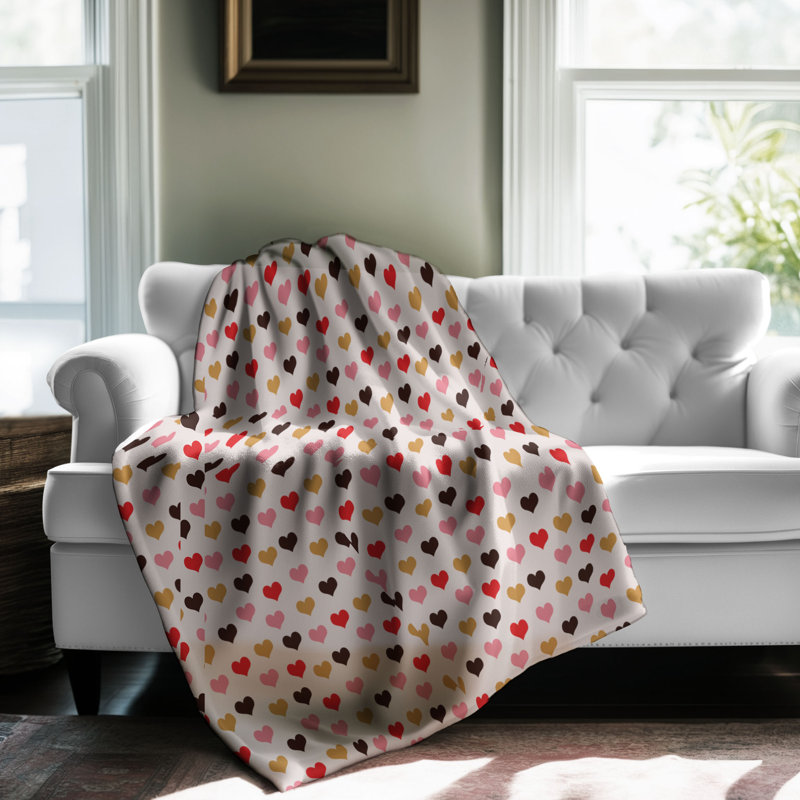 Scarlet Love - 1 pièce Sherpa Premium, Lit simple