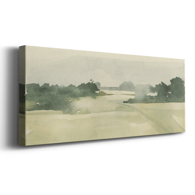 Watercolor Pasture I sur impression sur toile, H 12 po x l 30 po x P 1,5 po