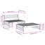 Doveridge 120cm Wide Rectangle Patio Sofa-917251592-917251636
