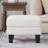 Fabric Ottoman Beige