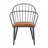 Outdoor Patio Dining Chair With Metal Legs