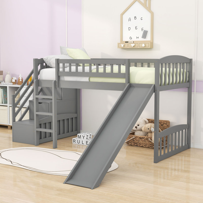 Lit mezzanine simple Estuardo par Harriet Bee, gris
