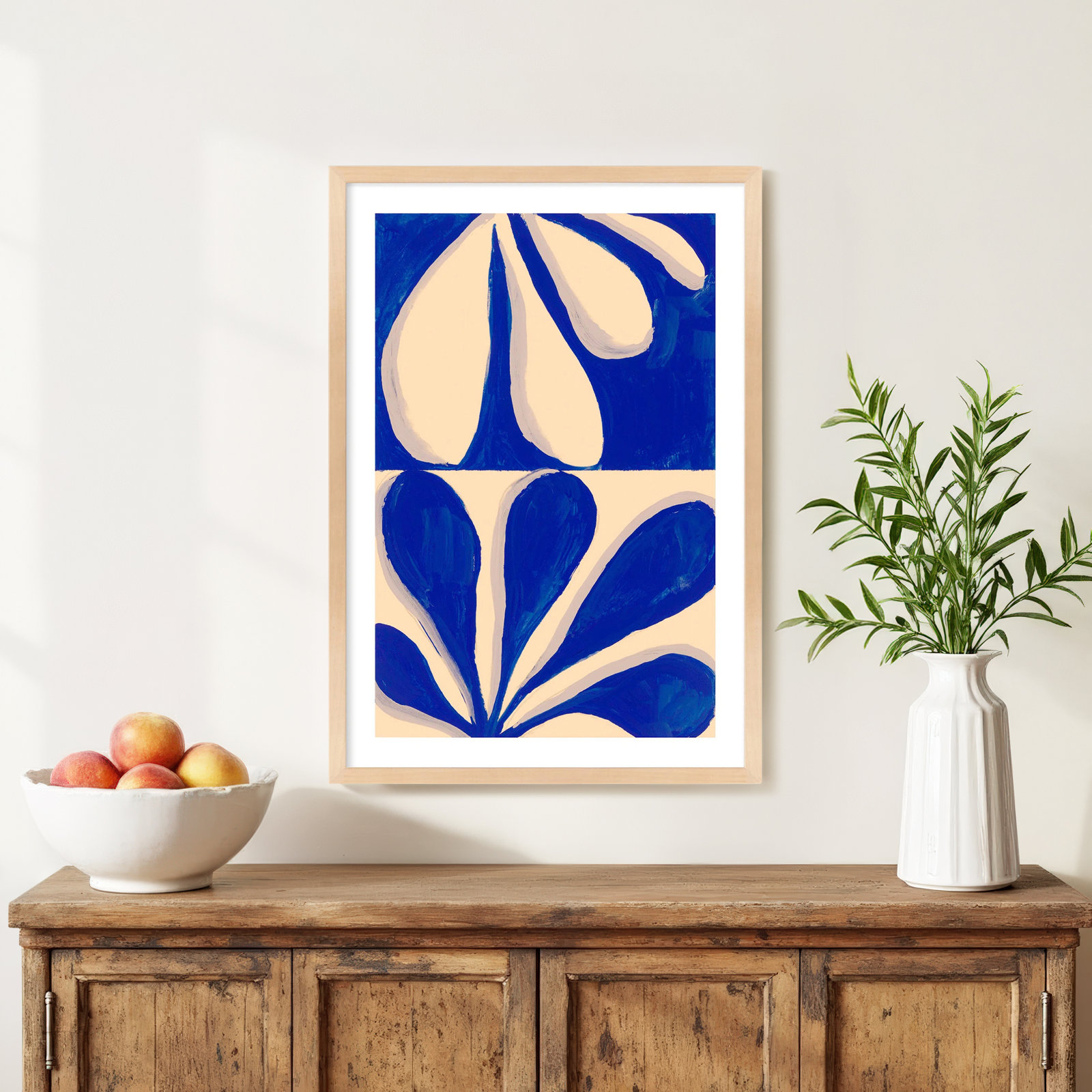 Vice Versa Print by Andrea Stokes, Maple Framed, 17.5" W x 25" H