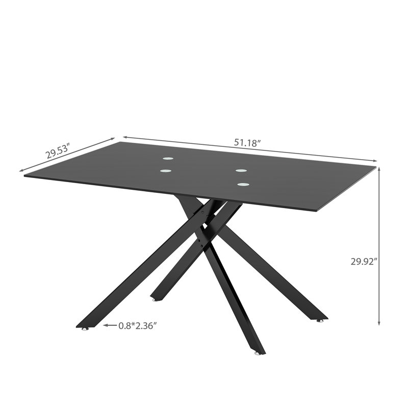 Table de salle à manger, Noir